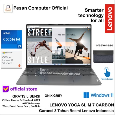 Lenovo Yoga Slim 7 Carbon 08ID intel Core i7 1260P 16GB 1TB SSD Touch
