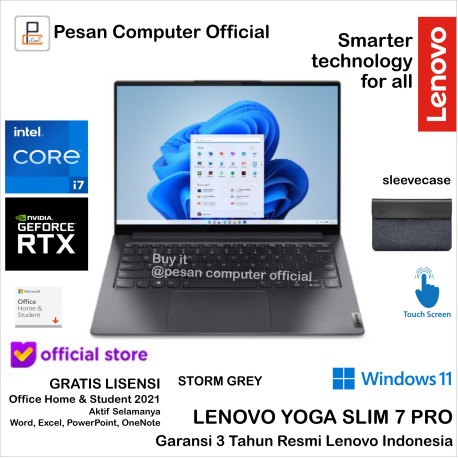 Lenovo Yoga Slim 7 Pro 07ID intel core i7-12700H 16GB SSD 1TB RTX 2050