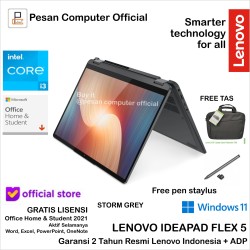 Lenovo Ideapad Flex 5 27ID INTEL CORE I3 1215U 8GB 512GB SSD 14 INCH WUXGA 300NITS Touch INTEL GRAPHICS Win 11 Home & OHS 2021